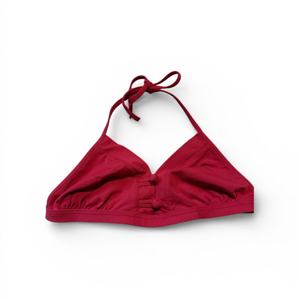 Eres button up bikini top red